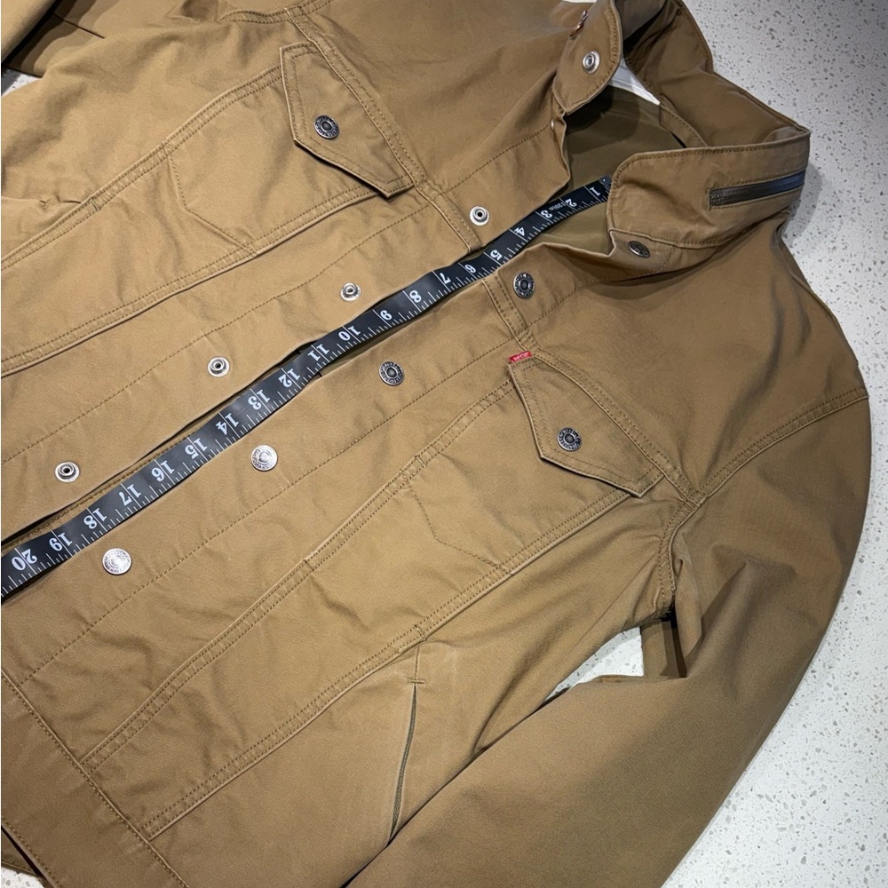 Men’s Levi’s button up tan Jacket - Picture 3 of 14